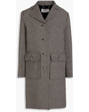 Zimmermann Tel aus tweed aus einer baumwollmischung mit gingham-karo - Grau
