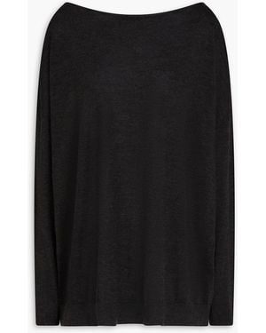 Brunello Cucinelli Pullover aus einer kaschmir-seidenmischung - Schwarz