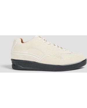 Jil Sander Suede Trainers - White