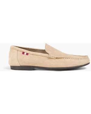 Bally Axony Suede Loafers - White