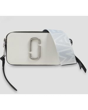 Marc Jacobs Crossbody bag "snapshot" aus strukturiertem leder - Weiß