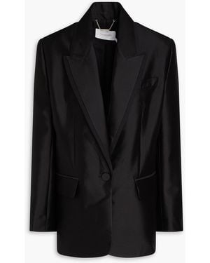 Zimmermann Wool And Silk-blend Blazer - Black