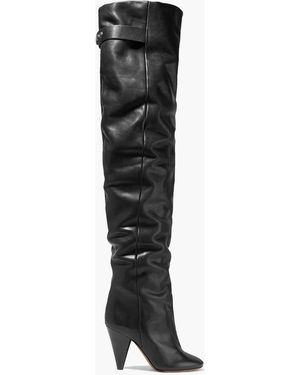 Isabel Marant Leather Over-the-knee Boots - Black