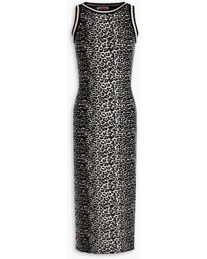Solid & Striped Strick-midikleid mit leopardenprint - Mehrfarbig