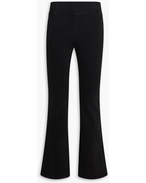 FRAME Jetset High-Rise Flared Jeans - Black
