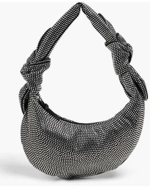 Stine Goya Julius Crystal-Embellished Satin Shoulder Bag - Grey