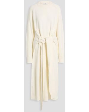 Tibi Blair Wool-Blend Midi Dress - Natural