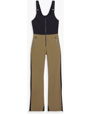 Aztech Mountain Top To Bottom Two-tone Ski Salopettes - Green