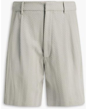 Missoni Herringbone Cotton-Blend Shorts - Grey