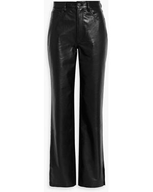 Anine Bing Roy Straight-Leg Pants - Black