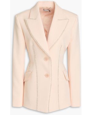 Jonathan Simkhai Woody Frayed Twill Blazer - Natural