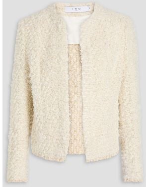 IRO Sanea Bouclé-tweed Jacket - White