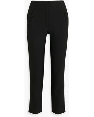 Veronica Beard Stila hose mit schmalem bein aus crêpe - Schwarz