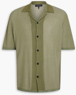 Rag & Bone Harvey hemd aus einer baumwollmischung - Grün