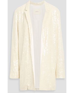 LAPOINTE Sequined Chiffon Blazer - Natural