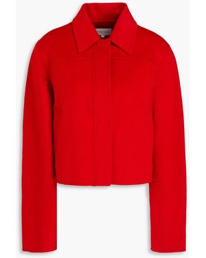 Loulou de Saison Zhanna Wool And Cashmere-Blend Felt Jacket - Red