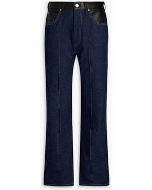 Goldsign Martin High-rise Straight-leg Jeans - Blue