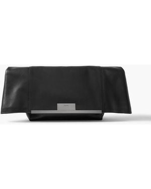 Max Mara Leather Clutch - Black