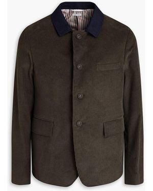 Thom Browne Jacke aus baumwollcord - Schwarz