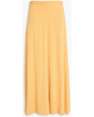 TOTEME Stretch-jersey Midi Skirt - Yellow
