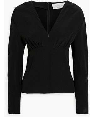 Envelope Anet Silk Crepe De Chine Blouse - Black