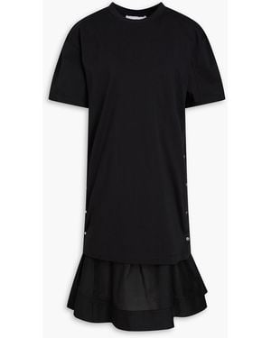 3.1 Phillip Lim Layered Jersey Dress - Black