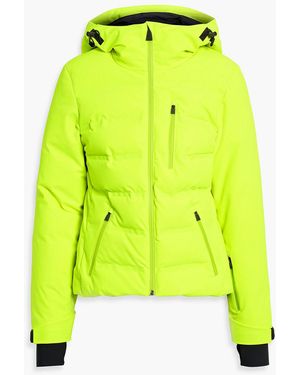 Aztech Mountain Nuke Quilted Hooded Down Ski Jacket - Yellow