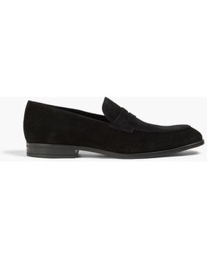 Bally Odaly Suede Penny Loafers - Black