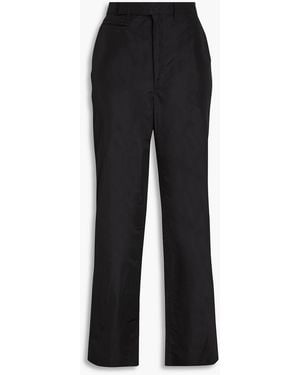 Tibi Taffeta Wide-leg Trousers - Black