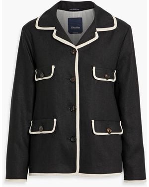 Max Mara Leslie Linen Jacket - Black
