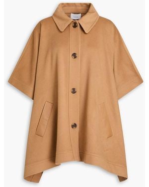 Vince Wool-felt Cape - Brown