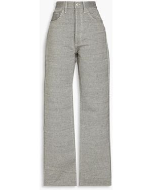 Maison Margiela Cotton Tapered Trousers - Grey