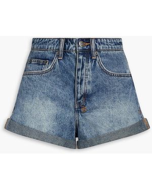 Ksubi Faded Denim Shorts - Blue