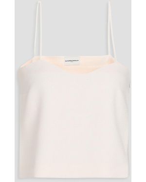 Claudie Pierlot Bouclé-tweed Top - Natural