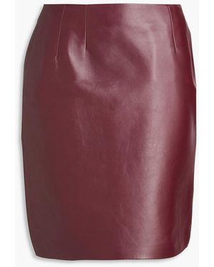 Versace Leather Mini Skirt - Purple
