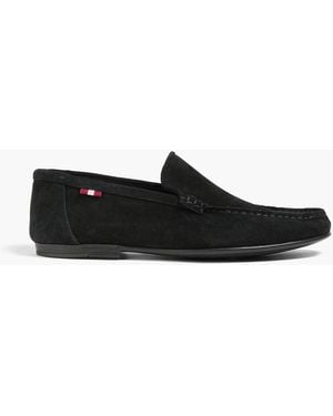 Bally Axony Suede Loafers - Black