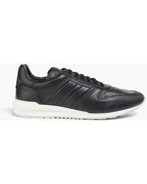 Bally Asler Pebbled-Leather Trainers - Black