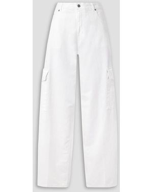 Haikure Bethany Boyfriend Cargo Jeans - White