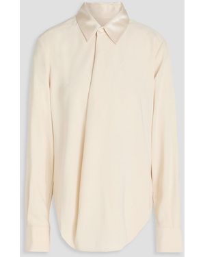 Rag & Bone Phillipa Draped Cady Blouse - Natural