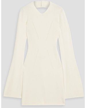 Solid & Striped The Narcia Cutout Stretch-Knit Mini Dress - Natural