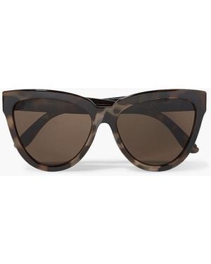 Le Specs Liar Lair Cat-eye Tortoiseshell Acetate Sunglasses - Brown