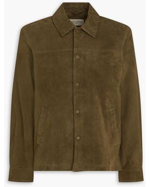 Officine Generale Silas Suede Jacket - Green