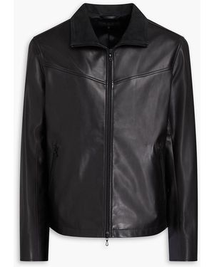 Rag & Bone Grant Suede-trimmed Leather Jacket - Black