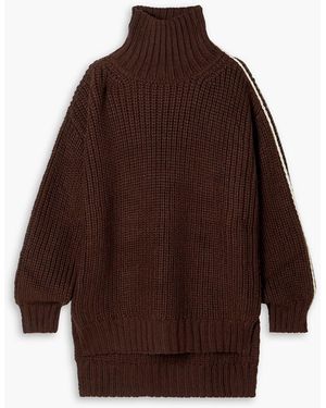 Peter Do Debra Ribbed Wool Turtleneck Sweater - Brown