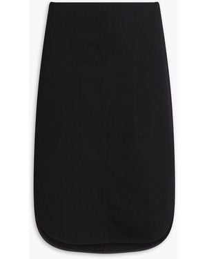 TOTEME Cotton-Twill Skirt - Black