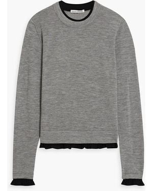 Autumn Cashmere Layered Cashmere Sweater - Gray