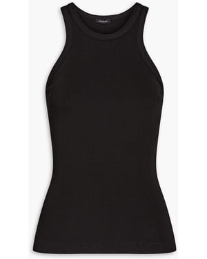 Goldsign Laurel Ribbed-jersey Tank - Black
