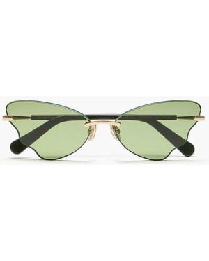 Zimmermann Butterfly-Frame Metal Sunglasses - Green