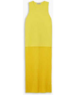Zankov Midikleid aus strick - Gelb