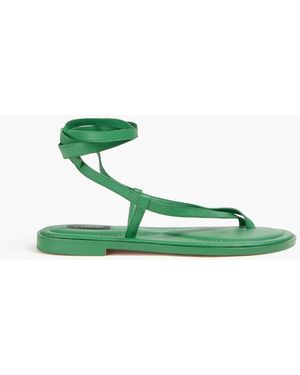 A.Emery Elliot Pebbled-Leather Sandals - Green